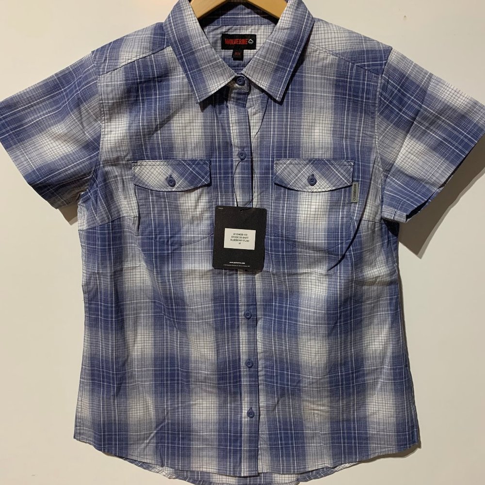 New Wolverine Women's Medium Shirt-Brook Blueberry
